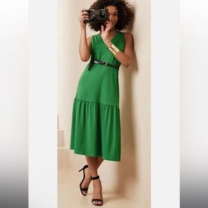 Banana Republic midi sleevless dress